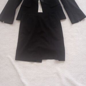 Banana Republic Black Blazer and Skirt Set